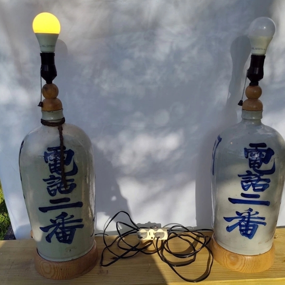 🚨 RARE 🚨 Matching Tokkuri (Sake Jugs c.1880) Pair Of Lamps. - Picture 2 of 12